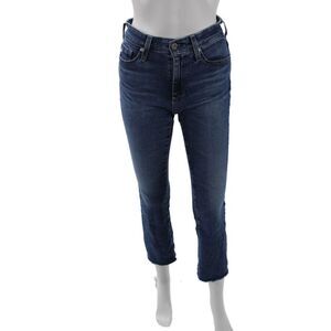 Adriano Goldschmied Womens Cotton Zip Button Boot Cut Jeans Blue Size EUR 24